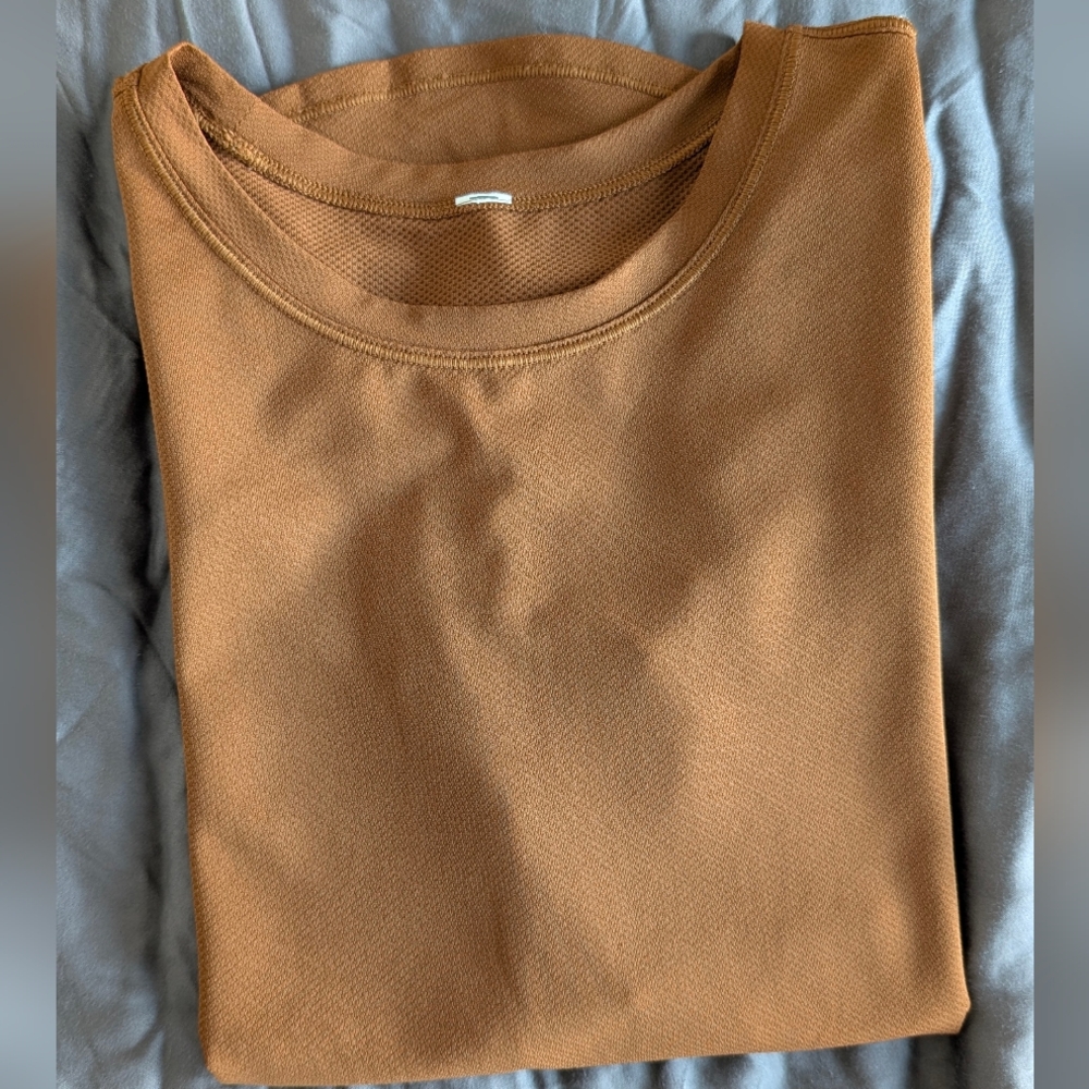 Lululemon High Neck Running and Training Long Sleeve Shirt, Size 0, Copper Brown - Picture 6 of 6